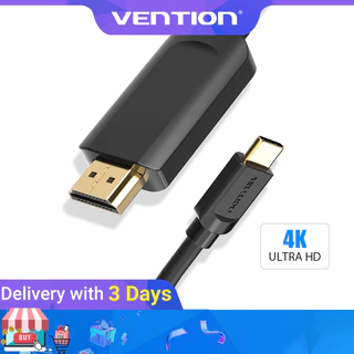 Vention USB 3.1 Tipo C Para hdmi 1.4 Cabo 4K Adaptador Telefone tv Compatível Com Dell XPS Samsung S9/S8