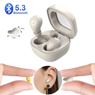 Fones De Ouvido Bluetooth 5.3 Mini Invisíveis TWS Sem Fio HIFI Stereo Noise Reduction Heasets Com Microfones