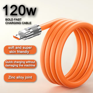 Cabo De Carregamento Tipo C De 120 W , USB Multirápido/iOS Trançado Com Luz , Para iPhone 14,13 , Samsung S24 23 22 , LG