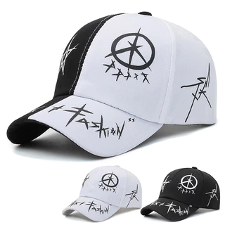 Chapéu Primavera Verão Novo Estilo Verão Versão coreana Moda Carta Carta Boné de Baseball Impressão de boné de sombra de rua Trendy Peaked Cap