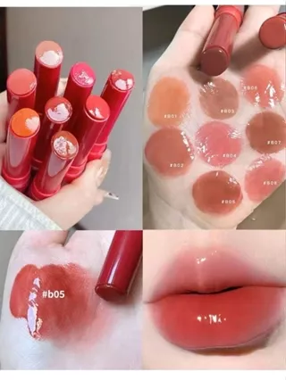 Herorange HERORANGE Shimmer Batom Lip Gloss Natural Antiaderente Copo Espelho Superfície Transparente de Longa Duração N