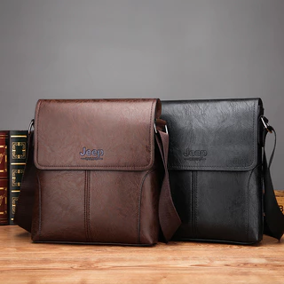 1pc Casual Business PU Impressão De Cartas De Grande Capacidade Bolso Multicamadas Alça De Ombro Ajustável Saco De Corpo Cruzado Para Homem Pasta/travel