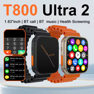 LAXASFIT 2024 Novo Smartwatch Relógio Inteligente T800 ultra2 Smart Watch 1.81 " HD Screen Wireless Phone Sports Mode Freqüência Cardíaca/Monitoramento Da Qualidade Do Sono Calorie Counting Gift