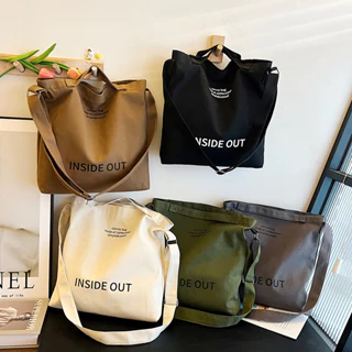 2024 Nova Bolsa Estilo Bolsa Estilo Mensageiro Masculino Bolsa Estilo Estudantil Lona Homens Mulheres Bolsa Retroportátil para Livros Grande Capacidade Bolsa Estilo Tote