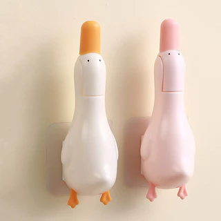 Grampo De Cabelo 2 Em 1 , Pato Fofo , Design De Cabeça Dupla , Clipe De Limpeza , Remoção De Manchas De Poeira , Pá , Ba