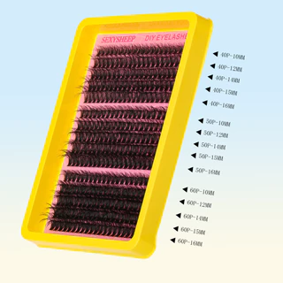 Diy Lash Clusters Kit Fofo Cluster Cílios Extensões Individuais Mix Comprimento