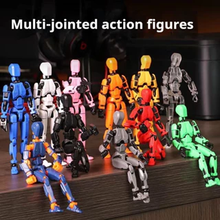 Novo Estilo de Impressão 3D Figura de Impressão Figura Móvel Multi-Joint Figura Móvel Robô Descompressão Móvel Modelo de Montagem de Bonecas de Brinquedos Descompressão