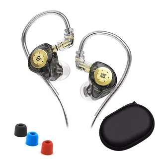 KZ EDX Pro Fones de Ouvido Dinâmicos HiFi Nível de Febre para Telefones Celulares e Computador