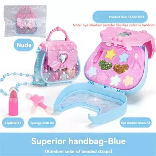 Brinquedos De Maquiagem Para Crianças Bolsas De Mão Meninas Presente De Aniversário Familiar Conjunto De Sombra De Olhos Cosméticos