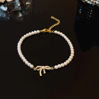 Pulseira De Imitação De Pérola Para Mulheres , Acessórios Diários De Moda Personalizados , Joias Festa , Presentes De An