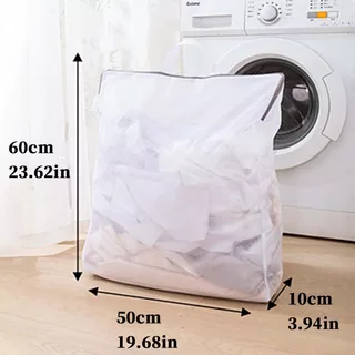 Saco De Roupa Suja Pesado Pendurado Máquina De Lavar Grande Com Alça Rede De Lavanderia De Sutiã