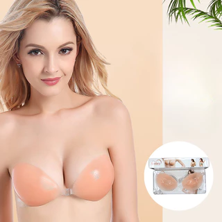 Sutiã Push-Up Ultrafino De 0.5 Cm-Copos De Silicone Sem Costura E À Prova D