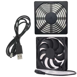 Ventilador De 120mm 5V USB Alimentado Por PC Router Alto Resfriamento Para Modem Receptor DVR Box Acessórios Computador