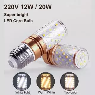 Lâmpada LED E27 E14 De Milho Tricolor Economia De Energia Incandescente Real 12W 16W Para Decoração De Casa