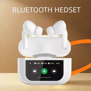 A9 Pro Fones De Ouvido Sem Fio Bluetooth 5.4 Fone Com Tela Inteligente Ajuste EQ Áudio Espacial ANC Modo Transparente
