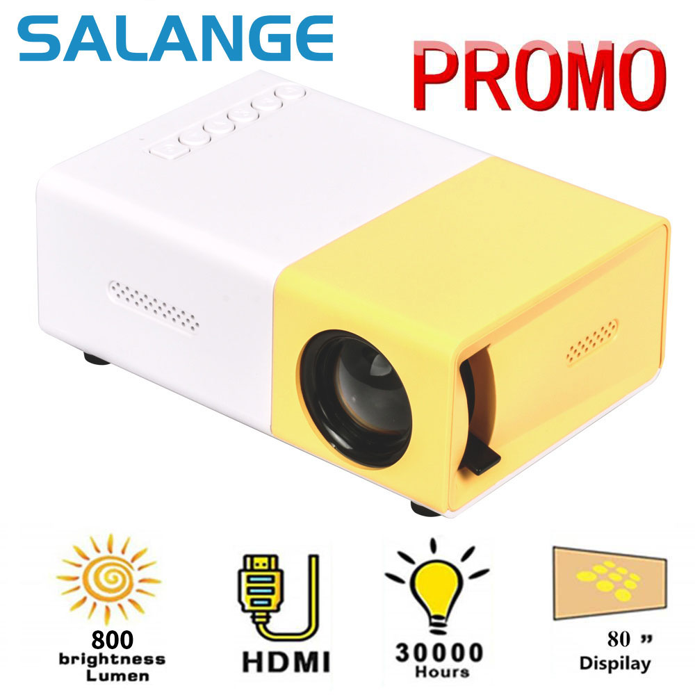 SALANGE YG300 Mini LED Projetor 1080P Atualizado Versão 600 lumen ...