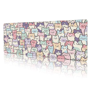 1PC Tapete De Rato Grande , Mesa Para Jogos De Escritório Lavável À Base De Borracha Antiderrapante O Trabalho , E Experiência Útil Do Usuário No