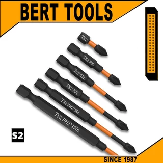 Conjunto De Chave De Fenda PH2 Cabeça De Lote Magnético Impacto Cruz Forte Dureza Alta 25/50/65/70/90/150mm