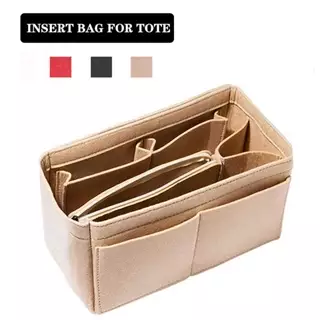 Saco De Inserção De Feltro Organizador Cosmético Feminino Suporte Bolsa De Grande Capacidade
