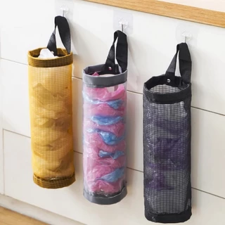 Caixa de armazenamento de sacos de lixo de parede Caixa de armazenamento de sacos de lixo de cozinha Coletor de sacos plásticos Perfurador de sacos de compras sem perfuração
