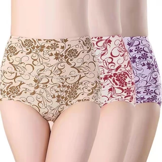 5 Pçs/SET Plus Size Calcinha De Algodão Cintura Alta Emagrecimento Sem Costura Para Mulheres Lingerie Sexy Respirável Ro