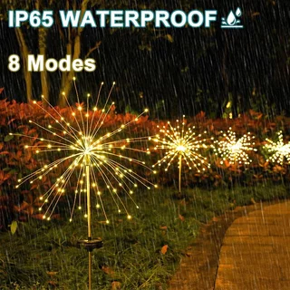 Luz Solar De Fogos De Artifício LED À Prova D