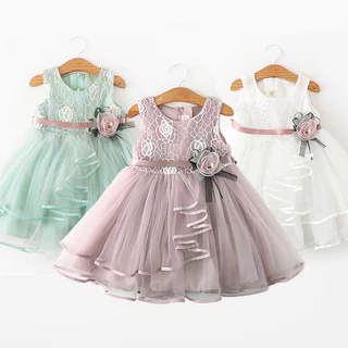 Vestido De Noiva Baby Girl Party Flower Tulle