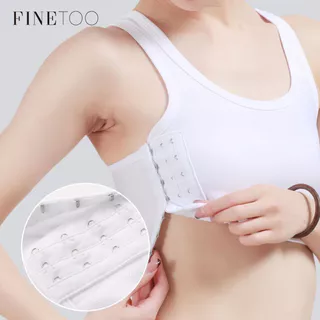 Finetooo Sports Tank Top Feminino Peito Plástico Preto E Branco Confortável Roupa Íntima Para Estudantes Lingerie Esticada
