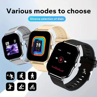 Smartwatch Relógio Inteligente Com Tela Colorida De Toque Completa Bluetooth Chama Esportivo Para Homens E Mulheres