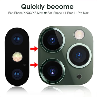 Compatível Com O iPhone XR Se Torna Em Um Segundo 11 X XS Seconds Change To 11 Pro Max Camera Lens Protector Case