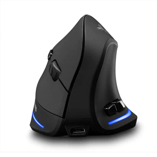 2.4g Rato USB sem fio Vertical sem fio Rato ergonômico recarregável Rato DPI ajustável à direita para computador Laptop Player