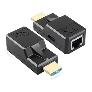 Extensor HDMI De 60M Sobre Único Cabo Rj45 Cat6 1080P Ethernet Adaptador Transmissor De Vídeo Para PC Loptop HDTV Monitor