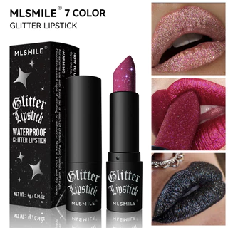 Copo Antiaderente Matte Baton Bálsamo para Lábios Intermitente Diamante Maquiagem Vampiro Escuro