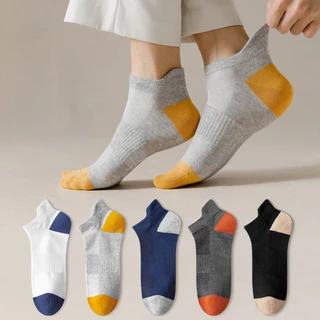 5 Pares De Meias De Verão De Orelha De Calcanhar De Cintura E Proteção Dos Pés Esportivas De Corte Baixo
