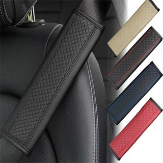 Almofadas De Ombro De Couro Para Cinto De Segurança De Carro/Capa PU/Acolchoamento Respirável Conforto
