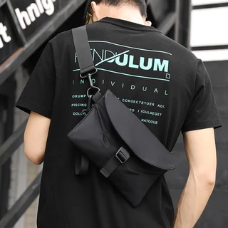 Mochila Minimalista De Peito Masculino Mini Crossbody Travel Leisure