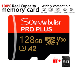 Cartão De Armazenamento De Alta Velocidade SomnAmbulist 32GB 64GB 128GB Classe 10 A2 mini SD 16GB 8GB flash Adequado Par