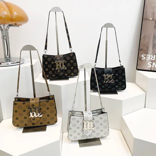 Bolsas de Moda Urbanas para Senhoras de Verão Retro Metal Cartas Presbyopic One-Shoulder
