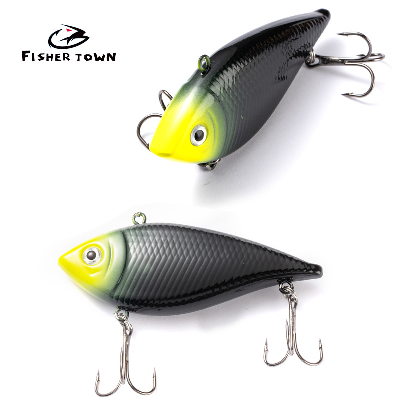 Cidade de pesca Um sucesso 68mm13.2g Isca falsa Isca falsa Isca de superfície Isca de superfície Isca de robalo Boca falsa Isca de minhoca vib Isca