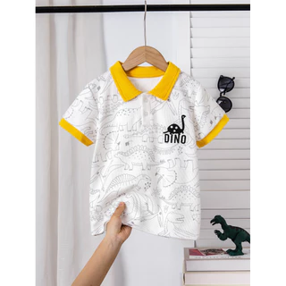 Meninos Algodão Soffny Crianças Camisa Camiseta Polo Roupas De Verão Casual Manga Curta Camisas Do Bebê