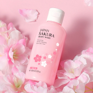 LAIKOU Japão Gel De Banho Sakura Limpeza Profunda Pele Brilhante 100ml