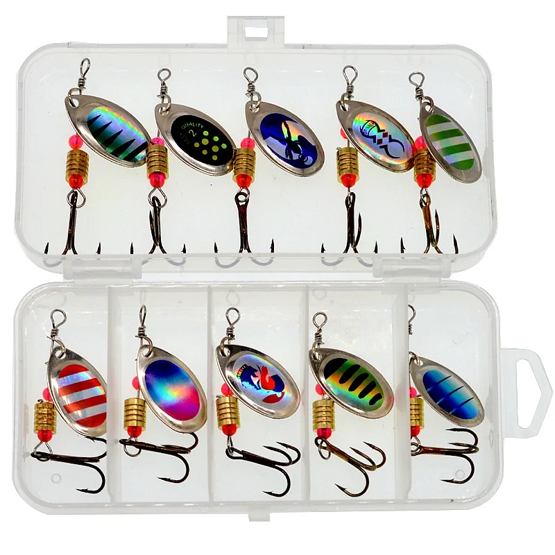 10pcs/Set Crankbaits Pesca Peche Spinner Lures Wobblers Truta ...