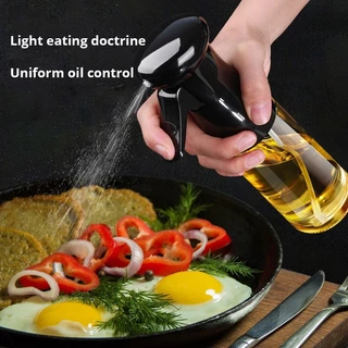 1pc 200ML Óleo De Cozinha Preto Frasco De Spray De Azeitona Acampamento Churrasqueira Para Churrasco