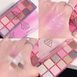 12 Paleta de Sombra Colorida Paleta de Cimento Perolado Mate Paleta de Cimento Perolado Leite Chá Terra Maquiagem Natural dos Olhos
