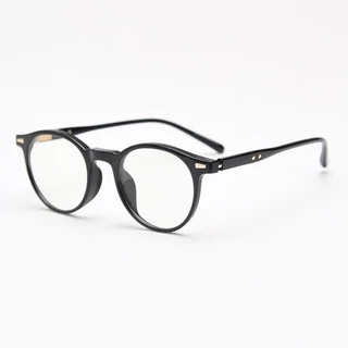 Moda TR90 redondo Anti-azul luz simples óculos masculino feminino Retro óptico miopia óculos quadro