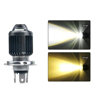 Lâmpada De Farol De Motocicleta De Alta Potência 12V 10000LM Com Lente Brilhante | Soquete H4 BA20D em Oferta na Shopee
