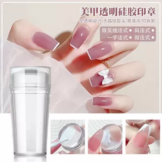 1/2/3 Pçs Placas De Carimbo De Unhas Pura Clara Geléia Arte Stamper Raspador Conjunto Impressão Silicone Marshmallow Des