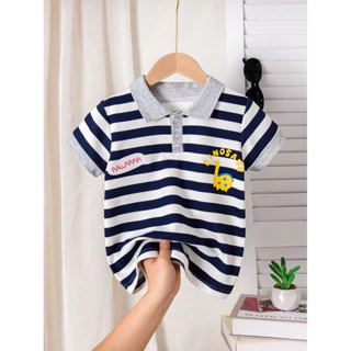 Soffny Camisa Infantil Meninos Camiseta De Algodão Crianças Polo Roupas Infantis Verão Casual Manga Curta Camisas De Beb