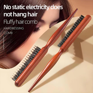 1Pc Moda Feminina Três Fileiras Pente De Cerdas Porco Juba Cabelo Disco De Náilon Estilo Dentes Densos
