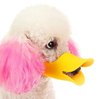 Máscara de Silicone para cães Máscara bico de pato para cães Anti-mordida parar casca